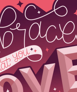 inspirational lettering artwork preview