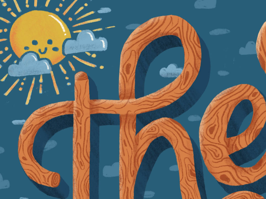 motivational lettering artwork detail