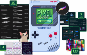 Pixel Art Toolkit for Procreate Content